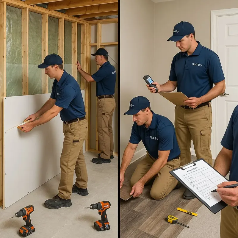 Repairs and Reconstruction process in East Franklin, NJ
